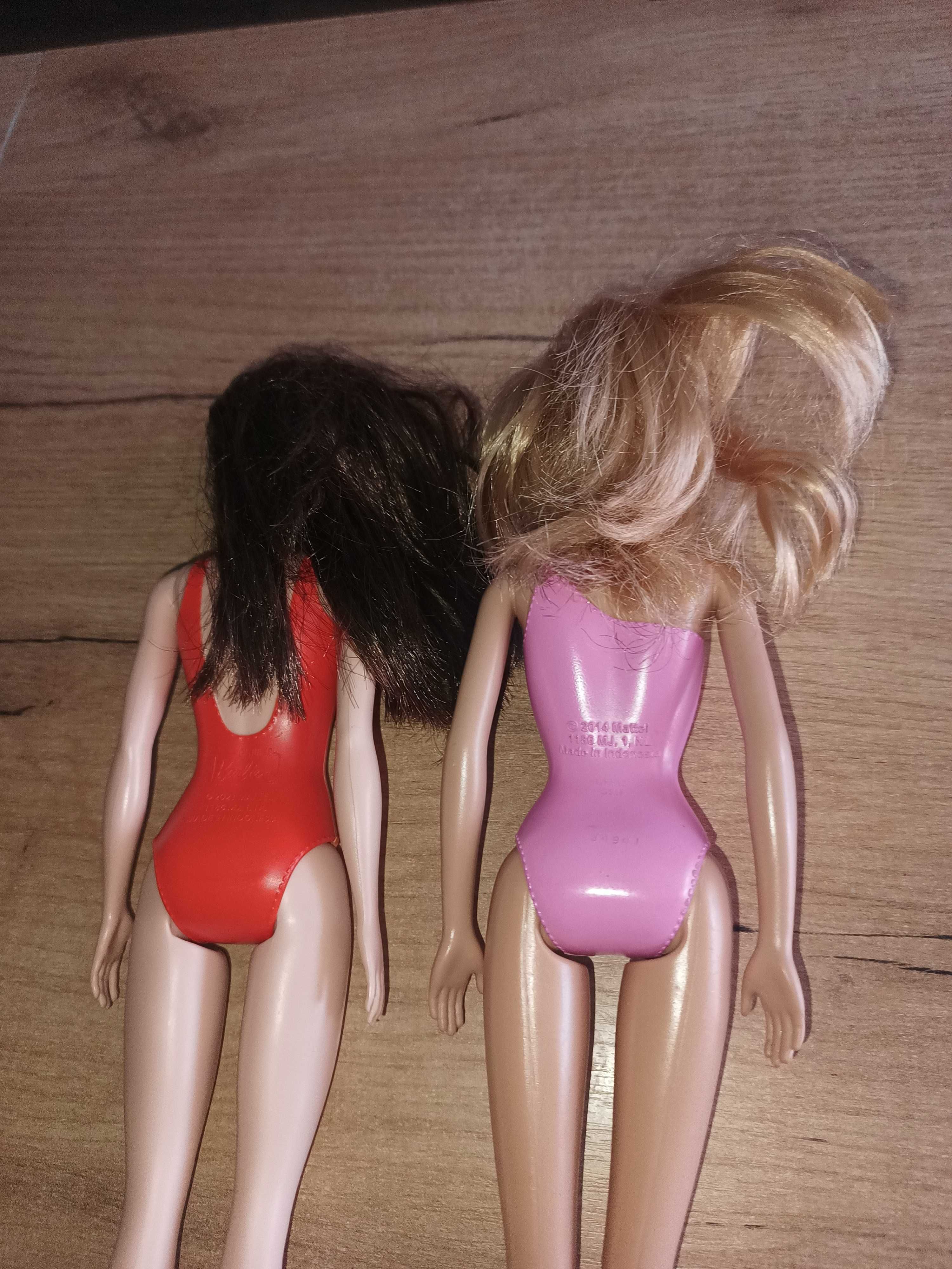 2 orginalne lalki barbie w strojach kąpielowych