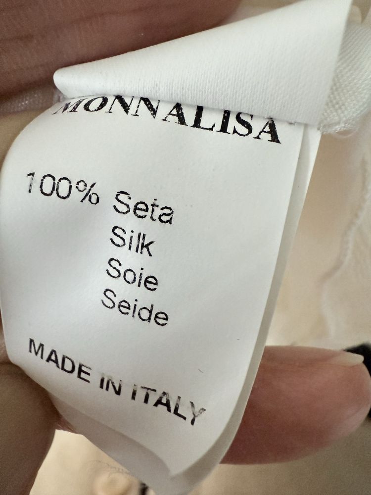 Платье Monnalisa chic , 12 лет , шелк