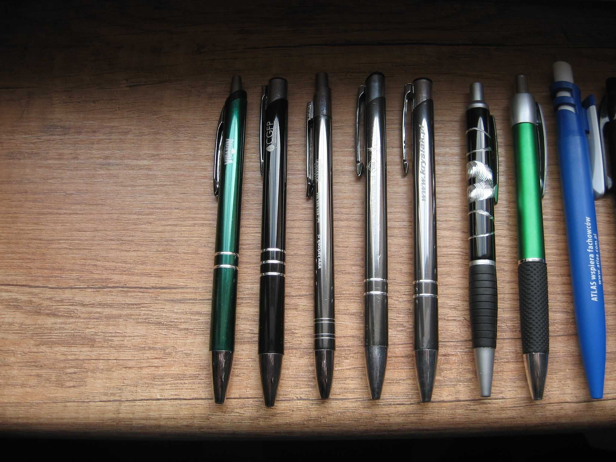 długopisy z kolekcji- używane piszące