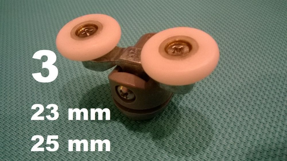 Rolki, kółka do kabiny prysznicowej Aquasan Imperial Durasan Armazi