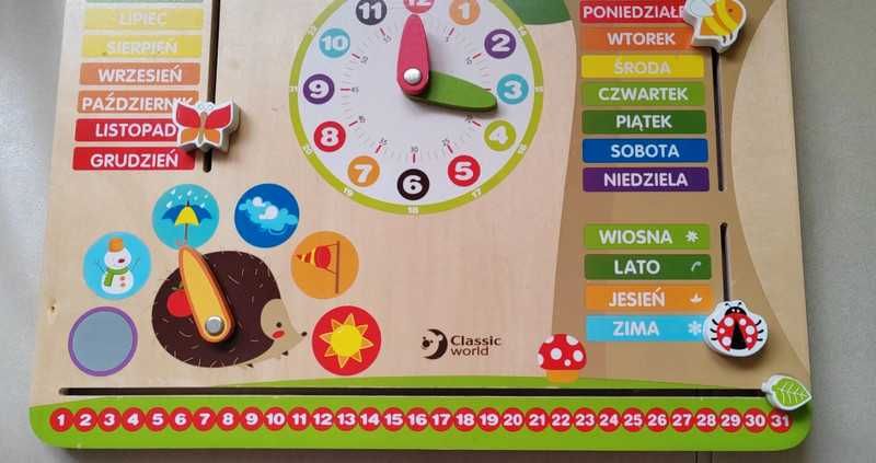 Tablica manipulacyjna drewniana dla dzieci