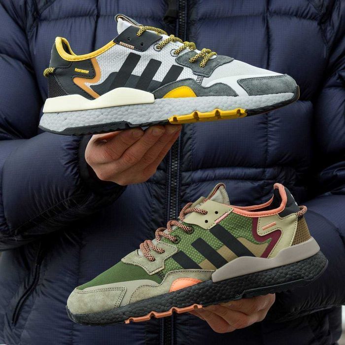 Мужские кроссовки Adidas Nite Jogger Boost Core адидас найт джоггер