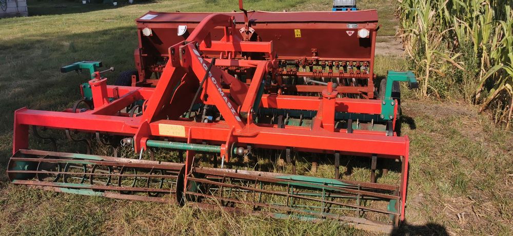Agregat uprawowo siewny AGROMASZ + siewnik Poznaniak 3m
