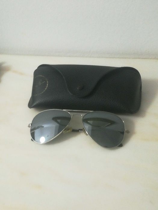 Ray ban aviator originais lentes prateadas
