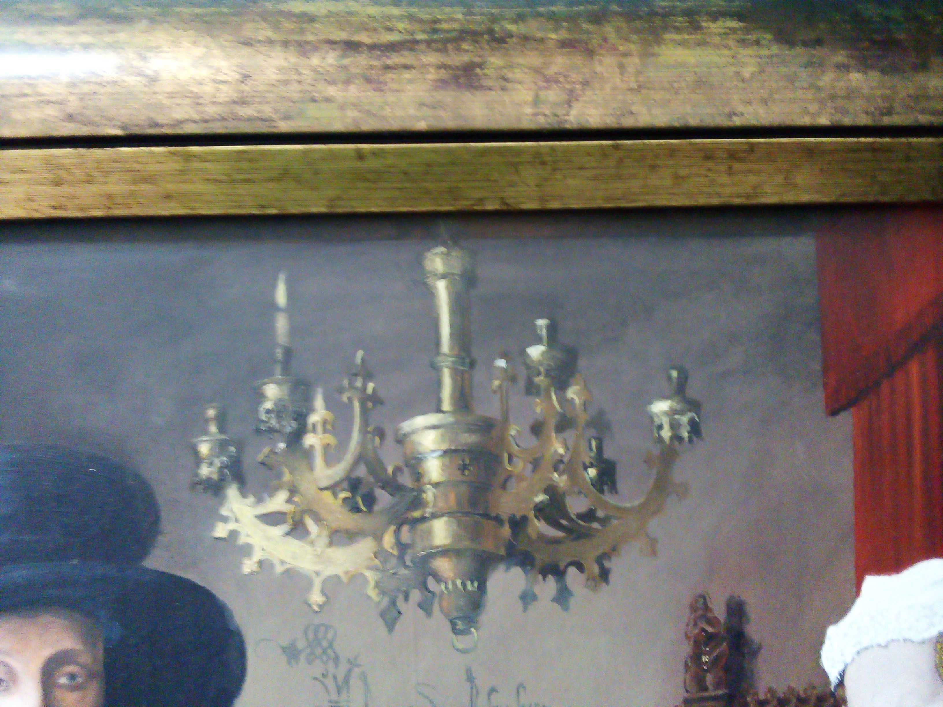 Obraz olejny, kopia wg van Eycka, zaślubiny Arnolfinich