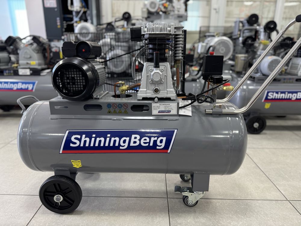 Акція! Супер ціна! Компресор ShiningBerg 100л, 360 л/хв, 10 бар, 220 в