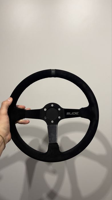 Oryginalna Kierownica SLIDE Zamszowa z adapterem /Drift/Simracing