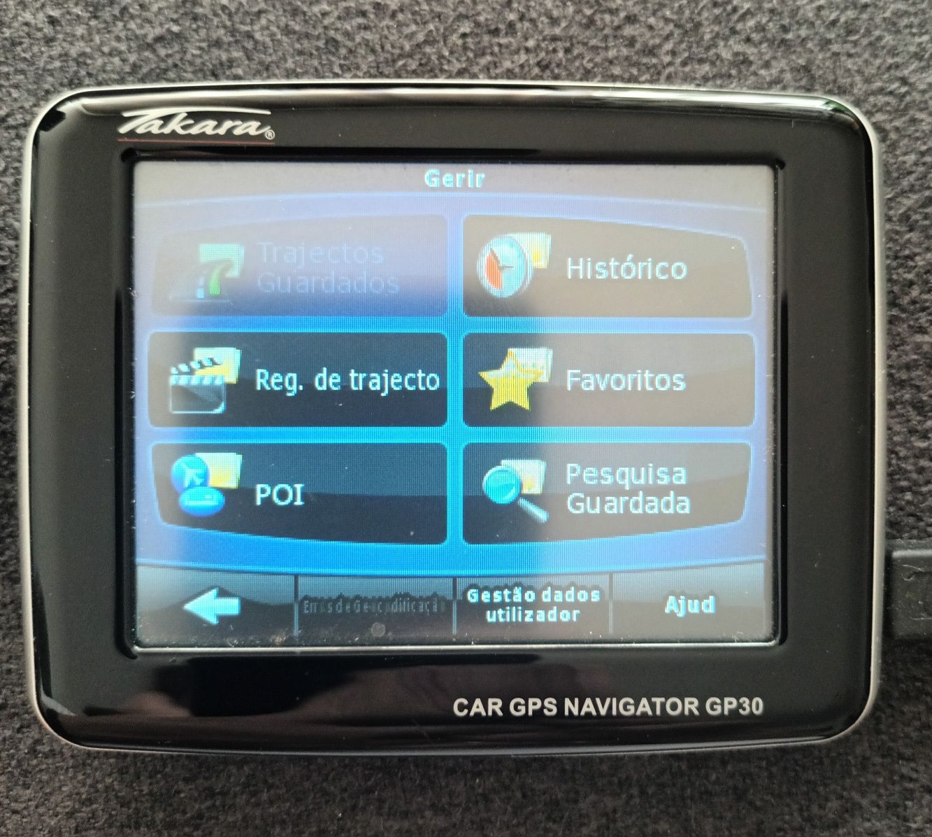 GPS navegador com acessórios