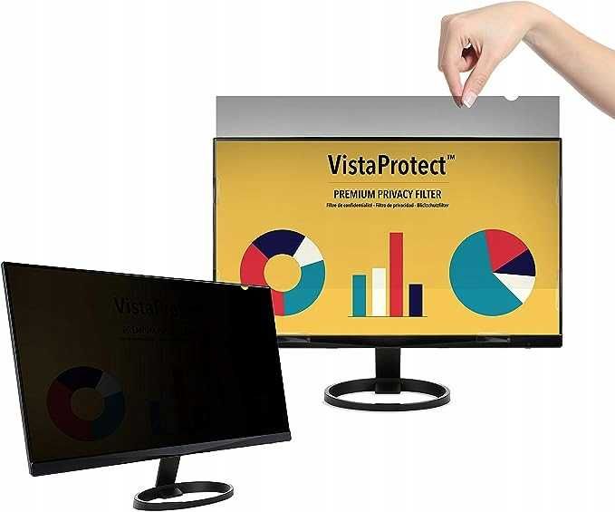 VistaProtect - Filtr prywatności i ochrona ekranu do monitorów 34 cale