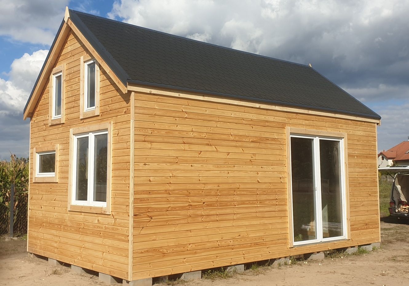 Domek Letniskowy Całoroczny 4x7 Dom Drewniany 35m2 Na Zgłoszenie 70m2