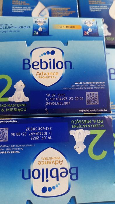 Bebilon 2 advance pronutra 6*1000g razem 6kg