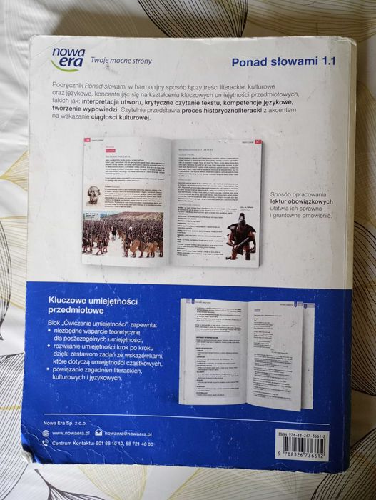 Podręcznik język polski klasa 1 część 1 liceum technikum Ponad słowami