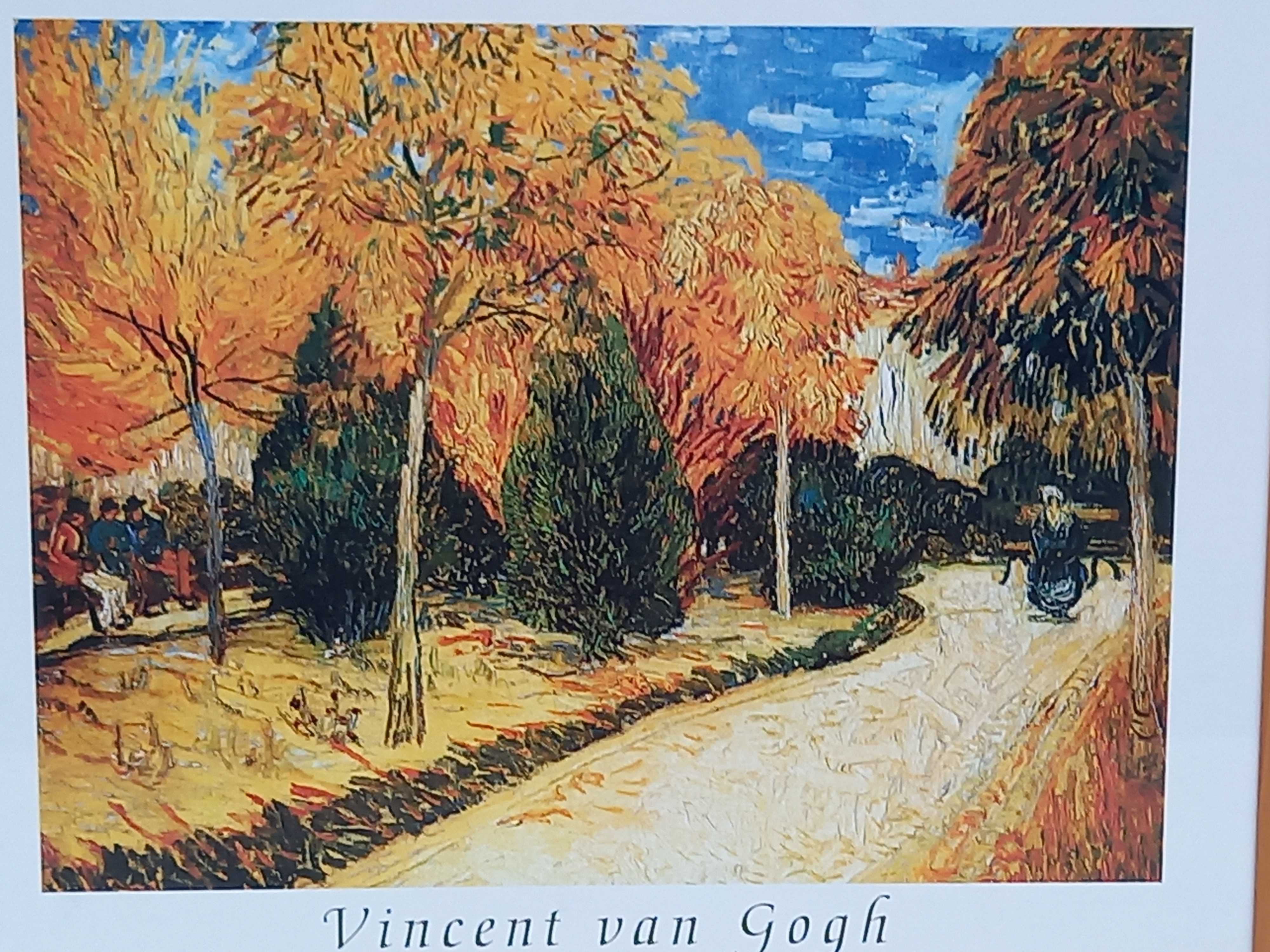 Vincent van Gogh obraz grafika drewniana rama 57x47cm komplet 2szt