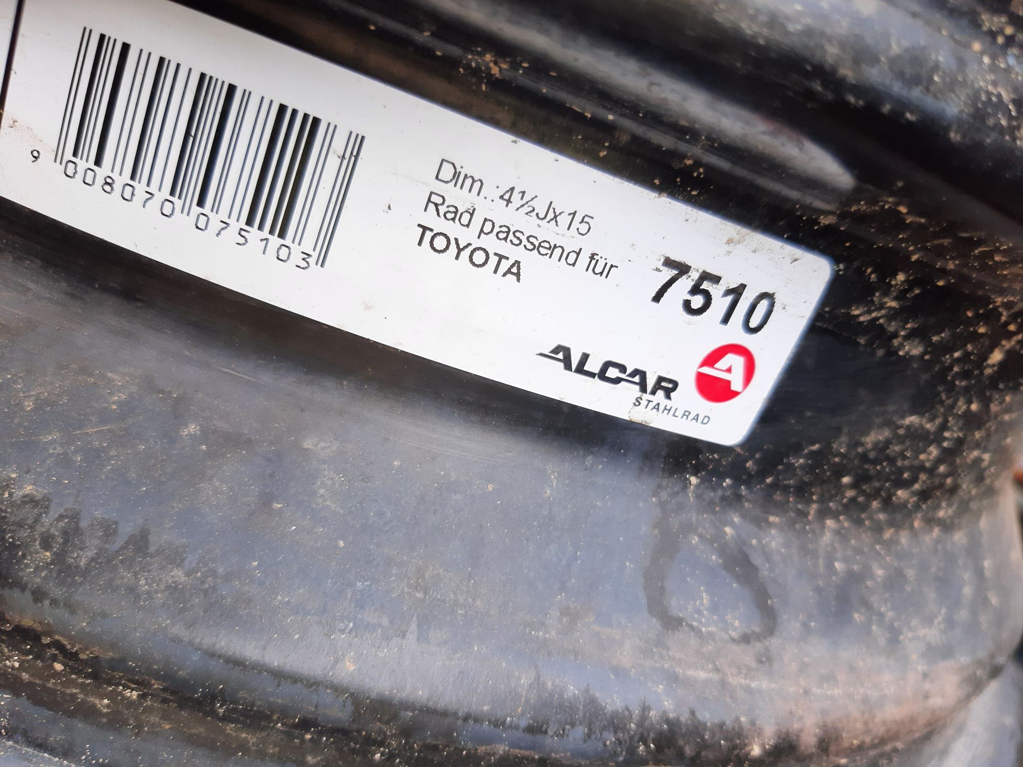 Felgi 15 Toyota Citroen Peugeot 4x100 4,5J et35