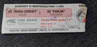 bilet z meczu Iskra Kielce -KS Fablok Chrzanów 10.03.1996 - unikat