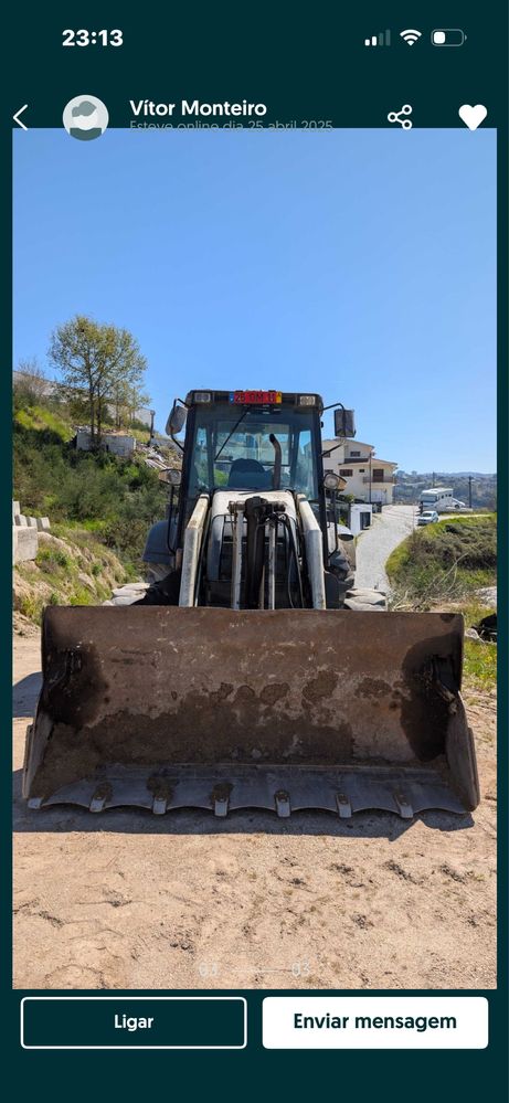 Retroescavadora Terex Modelo Z60 com Matricula - Motor Perkins