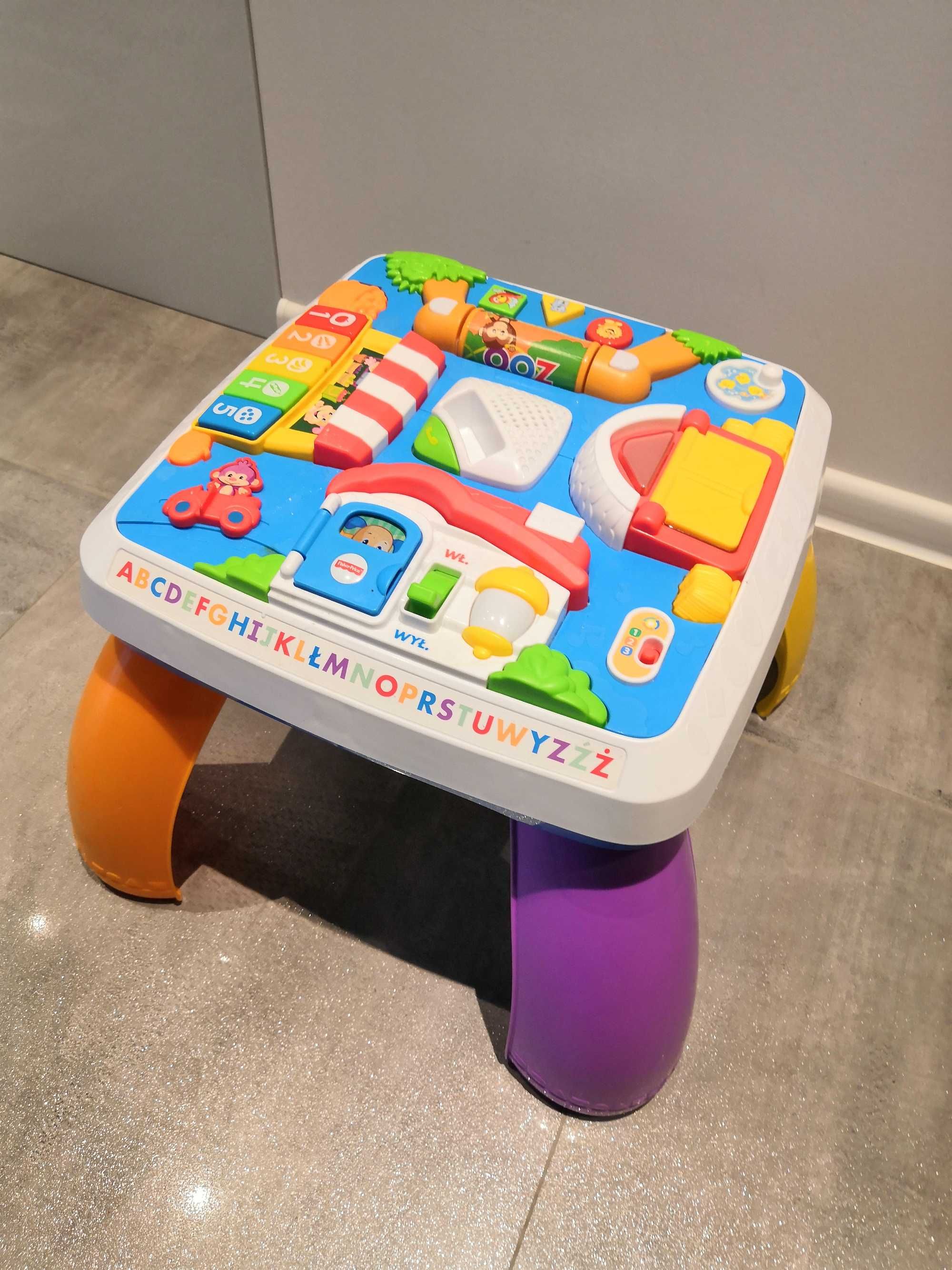 Fisher Price Edukacyjny Stolik Malucha: mówi po polsku i angielsku!