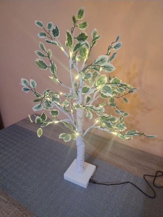 NOWA Lampka nocna LED drzewko Brzoza USB