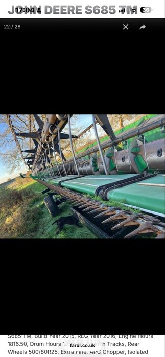 JOHN DEERE S685 TM джон дір