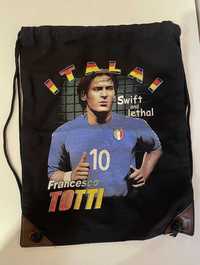 Рюкзак-мешок тканевый с принтами F.Totti Italia Cristiano Ronaldo Kaka