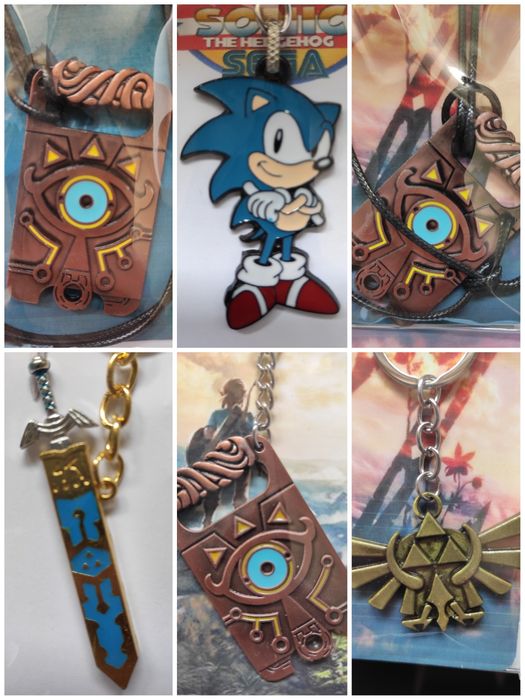 Porta Chaves Zelda e Sonic