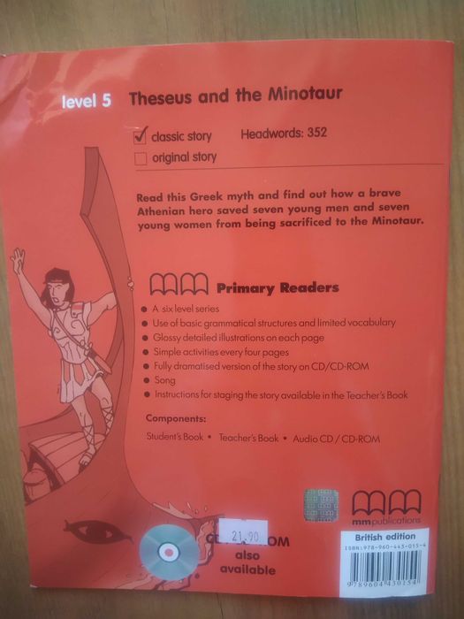 Theseus and the Minotaur - angielski dla dzieci, Level 5