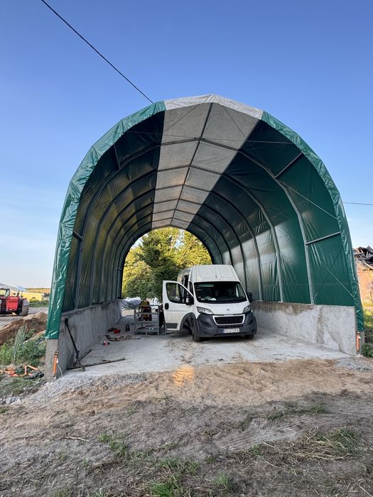 Hale namiotowe łukowe tunelowe kurniki magazynowe produkcyjne inwentar