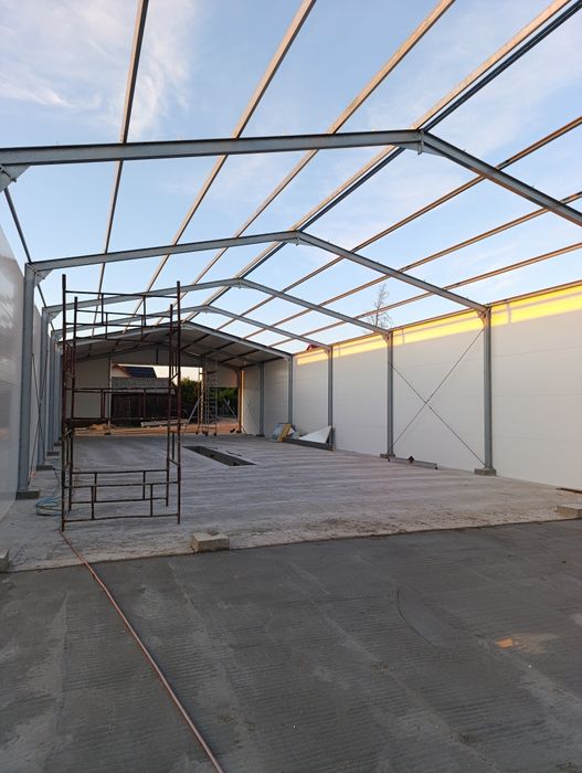 Konstrukcja stalowa 12x20 Hala metalowa  wiata obora garaż magazyn