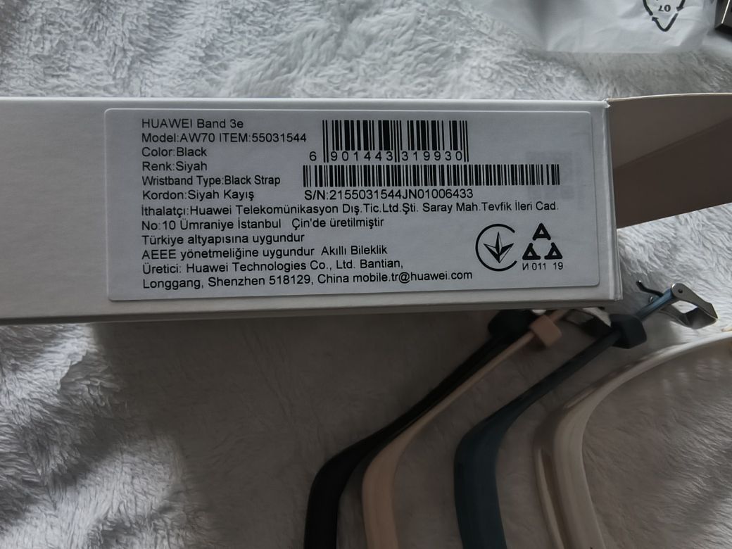 Huawei Band 3e zegarek z 4 opaskami