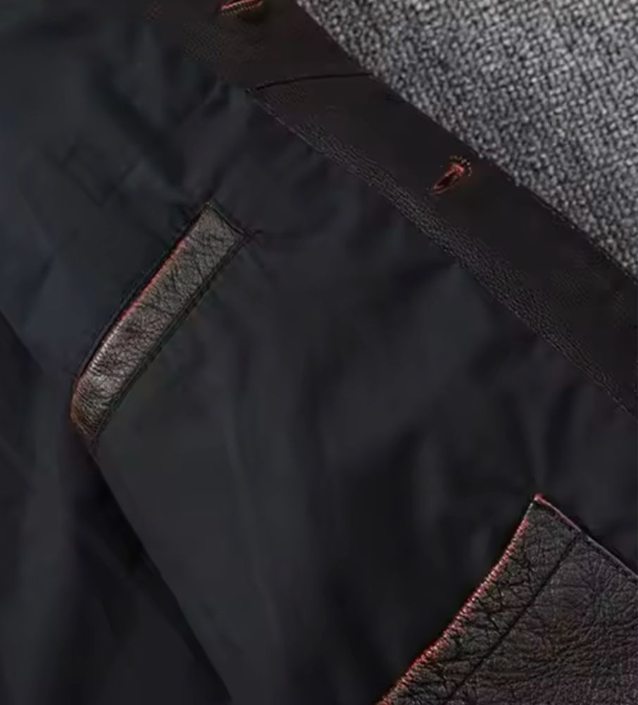 Kurtka skórzana vintage ramoneska marynarka męska bikerka modna casual