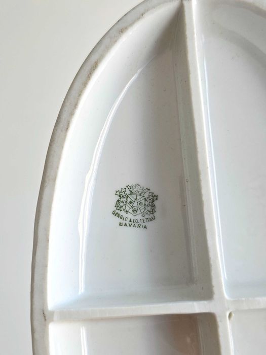 Dama z psem porcelana Gerold & CO Tettau