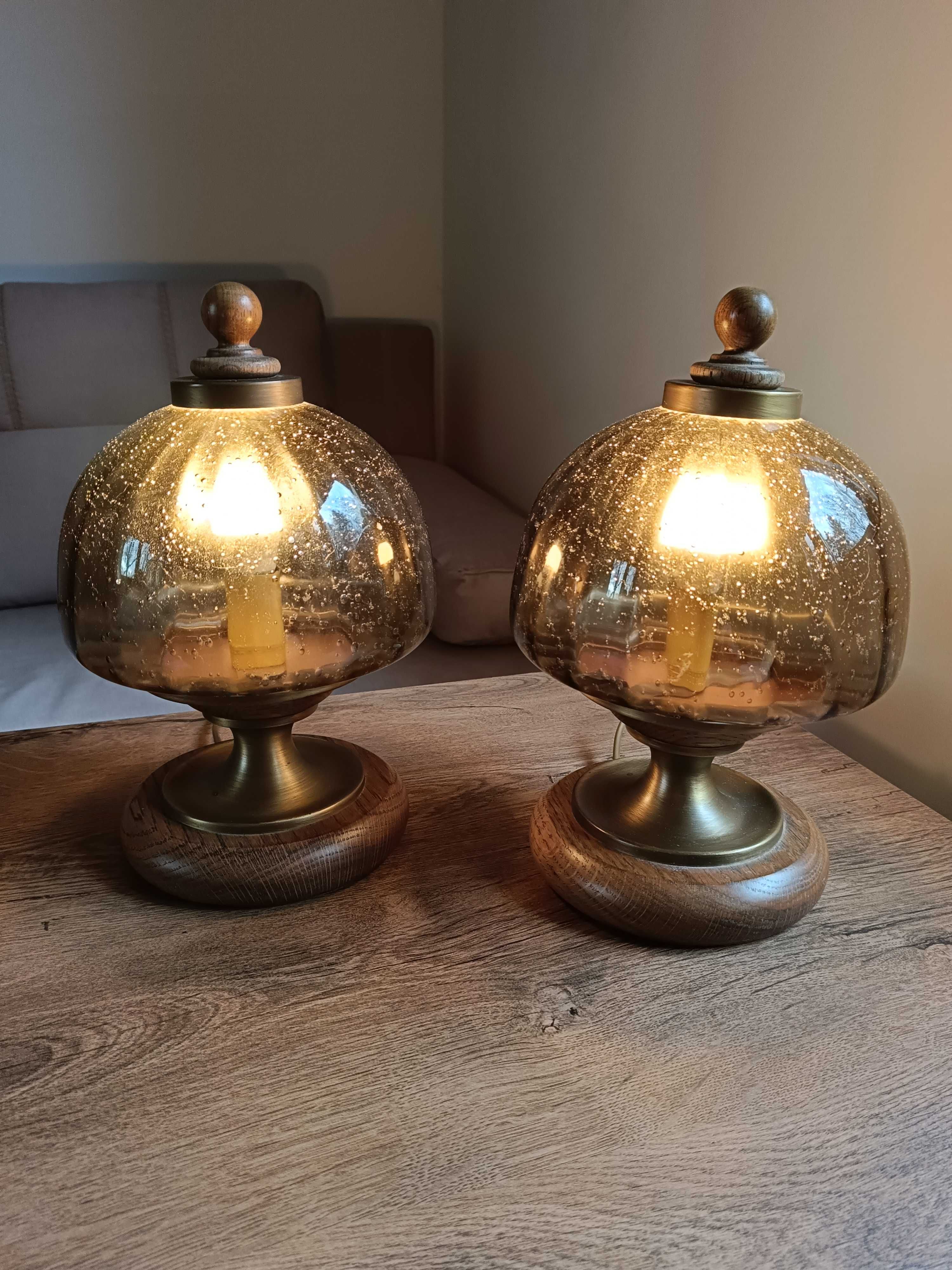 Dwie stare lampki nocne Hillebrand, lata 80-te