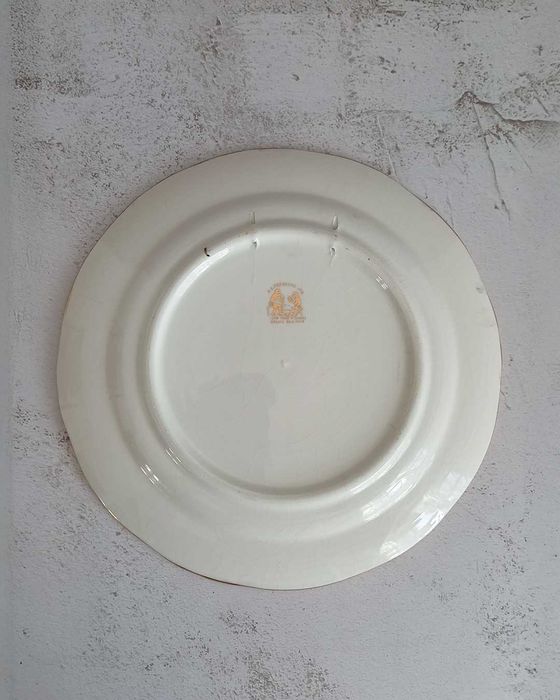 Talerz do zawieszenia Grecja Złocony 24 K Dekoracyjny talerz ścienny