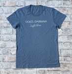 Футболка Dolce&Gabbana light blue big logo