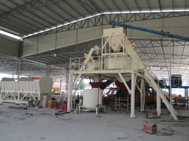 Węzeł betoniarski o wydajności 10-60m3 do produkcji wyrobów betonowych