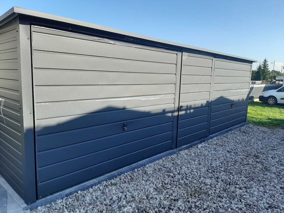 Garaż blaszany, garaż blaszak 3x5, kompleks garaży, parking - moduły