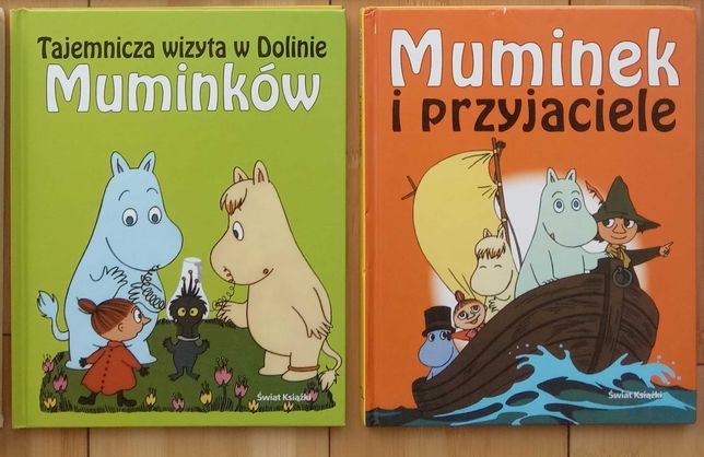Muminki - 2 książki + maskotka