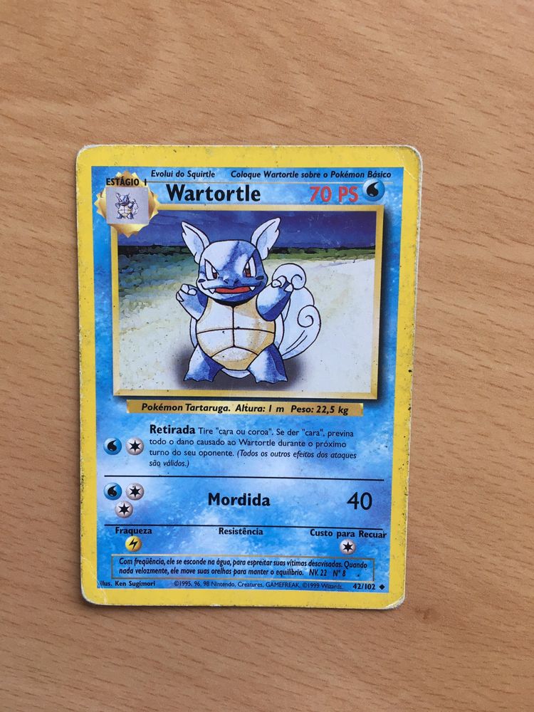 Wartortle Base Set Misprint Raro