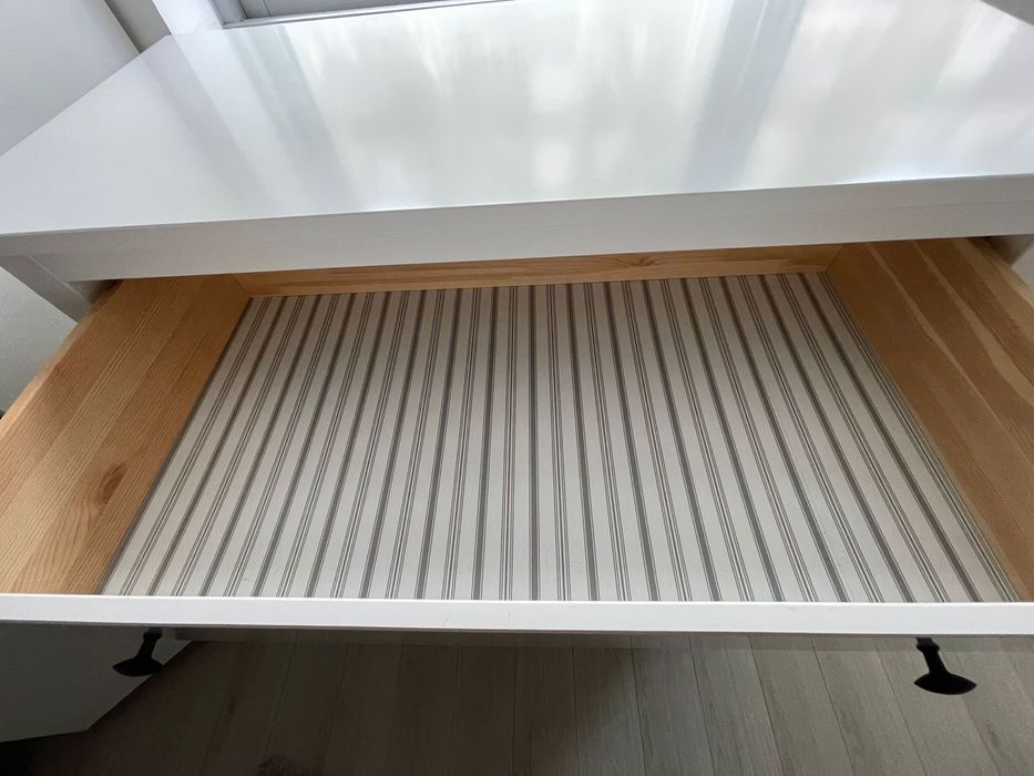 Cómoda c/3 gavetas, velatura branca, 108x96 cm