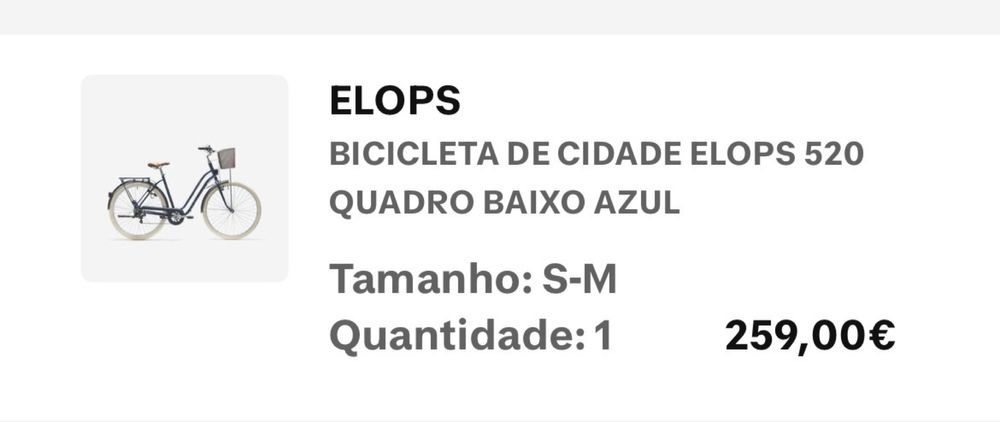 Bicicleta Elops 520 – como nova, pouco uso