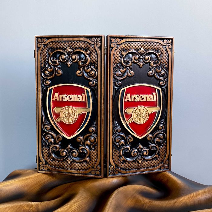 Нарди нарды з дерева, Arsenal, Manchester, Real, різні футбольні клуби