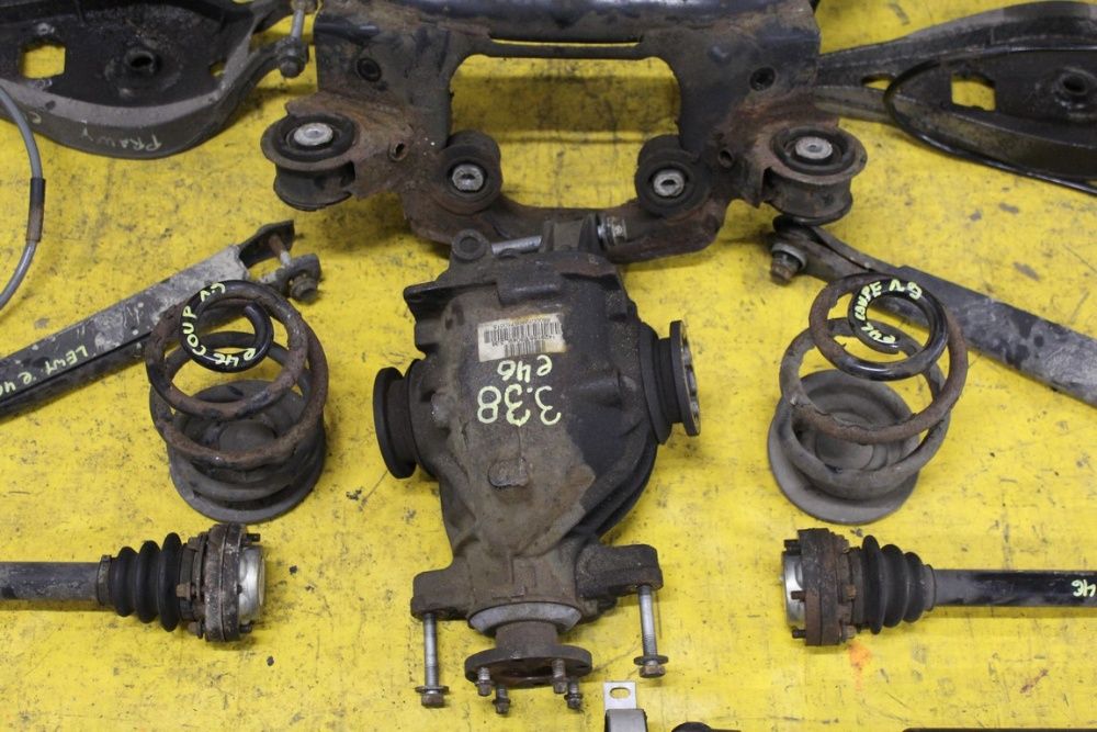 BMW E46 Zawieszenie Tylne Wahacze Tarcze Belka Drążek Sprężyny BMA