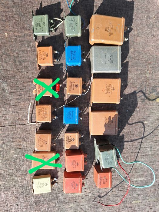 Конденсаторы КБГ, К50-18, К15-5, К10-17, 23. МБГО, МПГ-П, переменные
