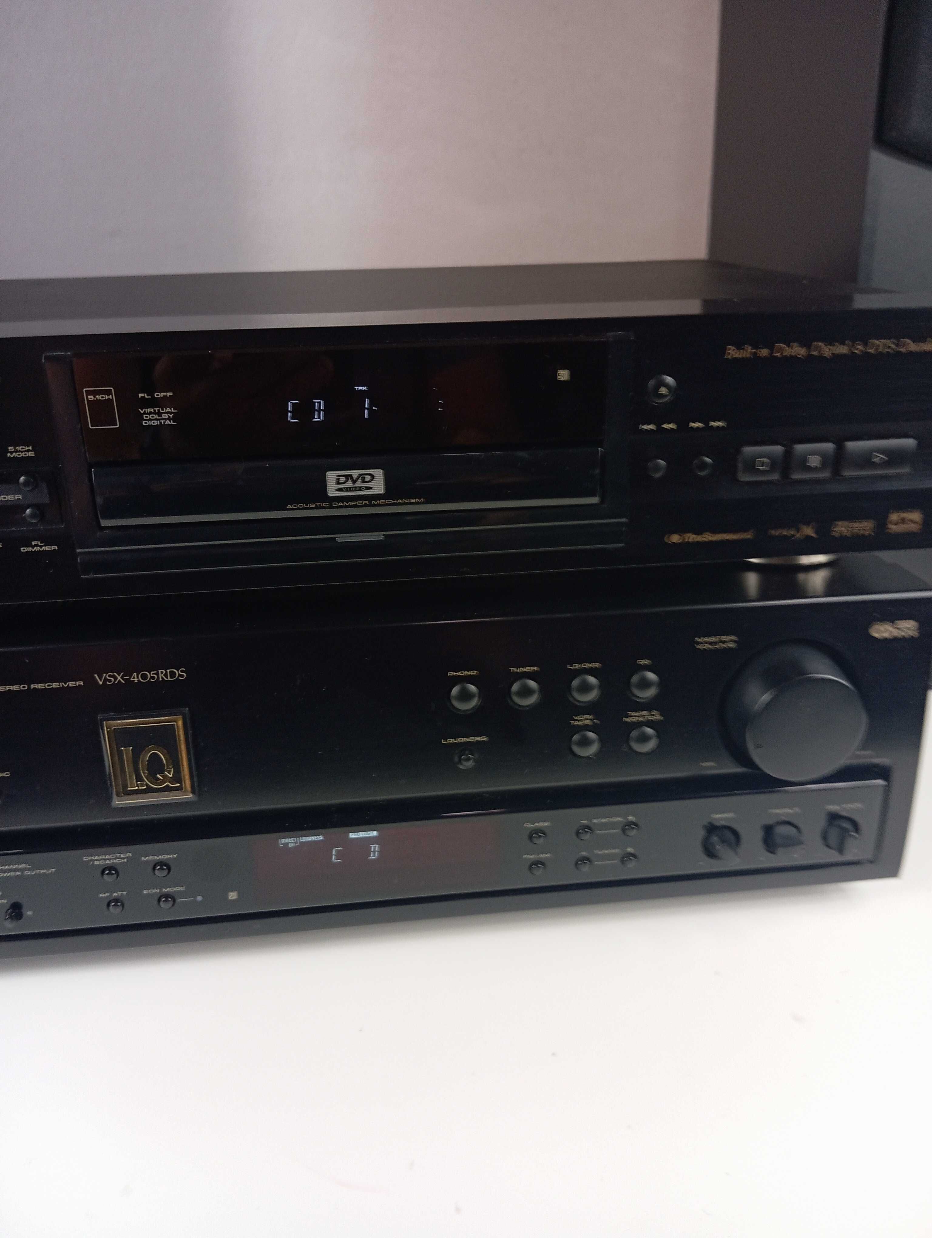 Pioneer VSX-405RDS i DV-636D i I.Q Sound Lady 3 wieża Pioneer