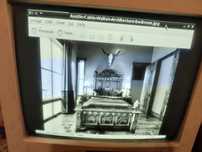 Retro monitor CRT Mono Twinhead