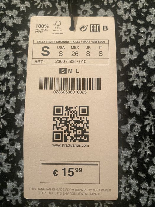 Vestido Stradivarius COMO NOVO, Tam. S