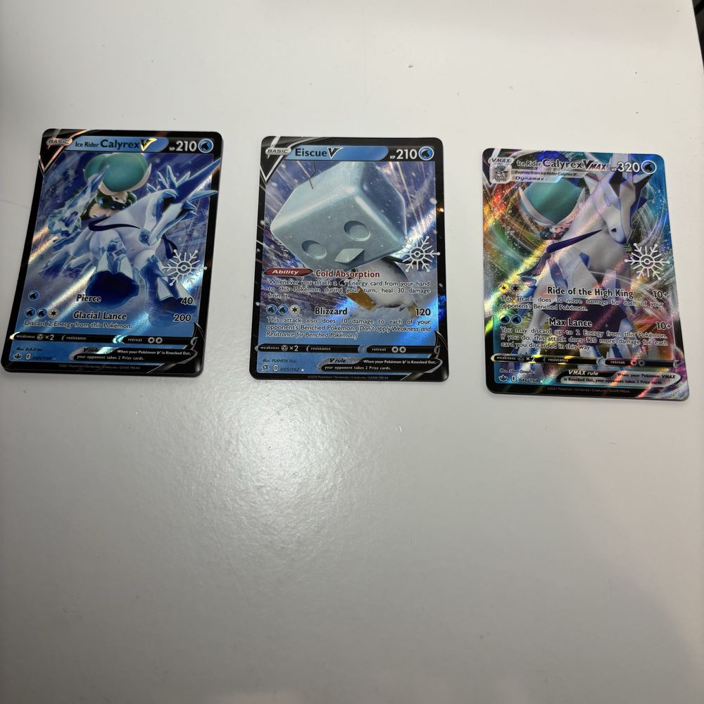 Urshifu vmax,Calyrex vmax, calyrex v