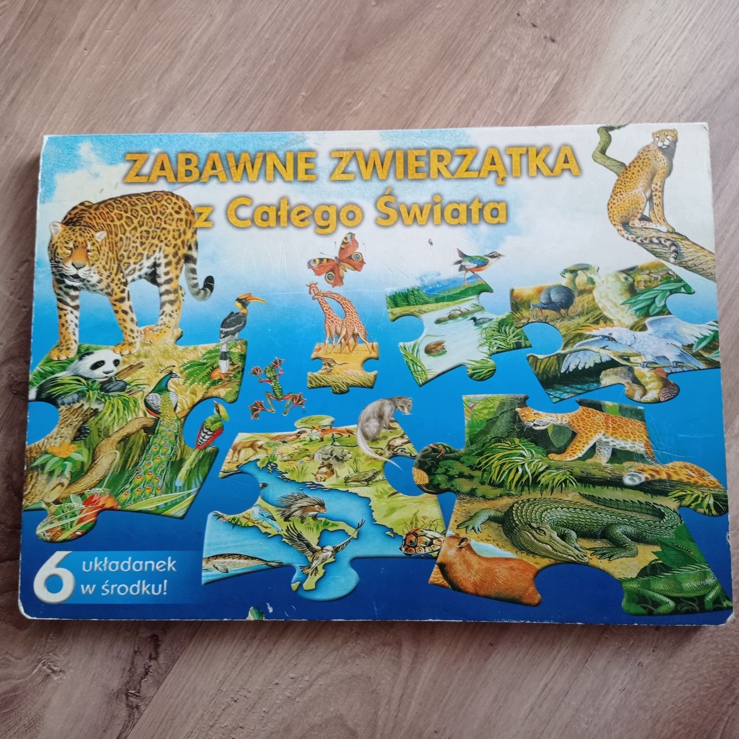 Zabawne zwierzątka z całego świata z puzzlami