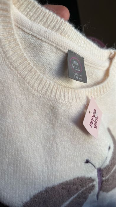 Кофта вʼязана нарядна світшот для дівчинки