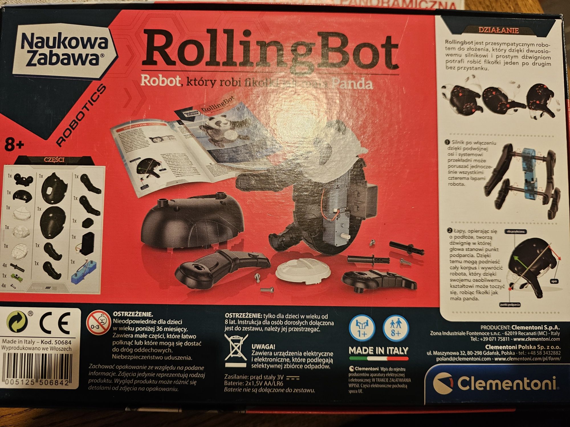 Zabawka robót panda RollingBot